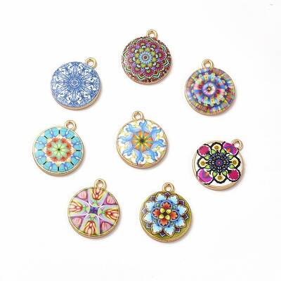 Alloy Printed Pendants