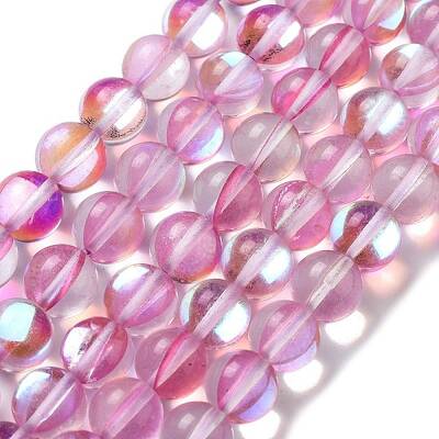 Synthetic Moonstone Beads Strands