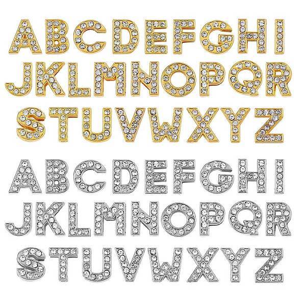 2 Sets 2 Styles Eco-Friendly Zinc Alloy Slide Charms