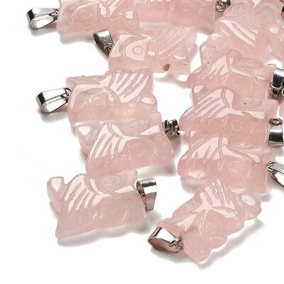 Natural Rose Quartz Pendants