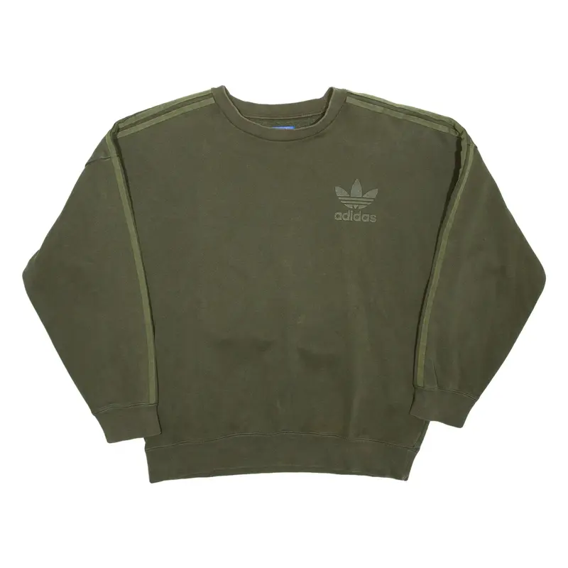 ADIDAS Mens Sweatshirt Green L