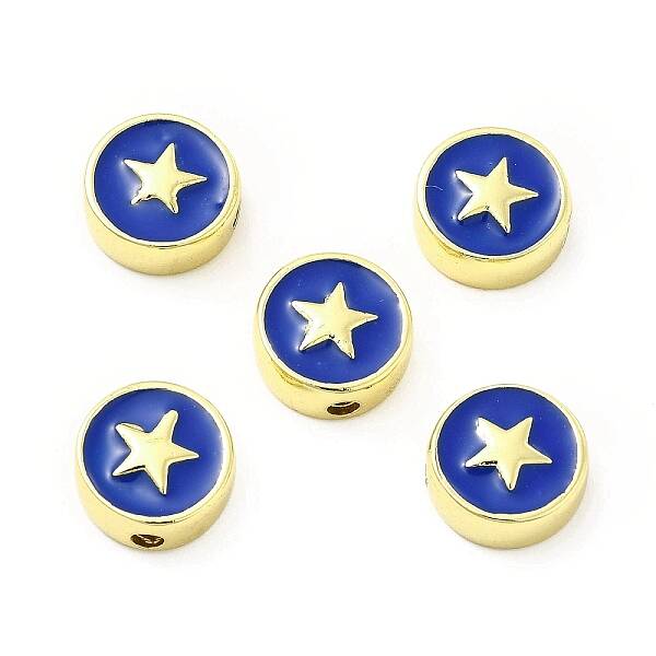 Brass Enamel Beads