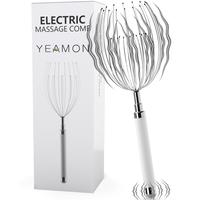 YEAMON Scalp Massager - Innovative 20-Finger Design Electric Head Hair Scratcher Tool, Handheld Head Massage Comb for Deep Re...