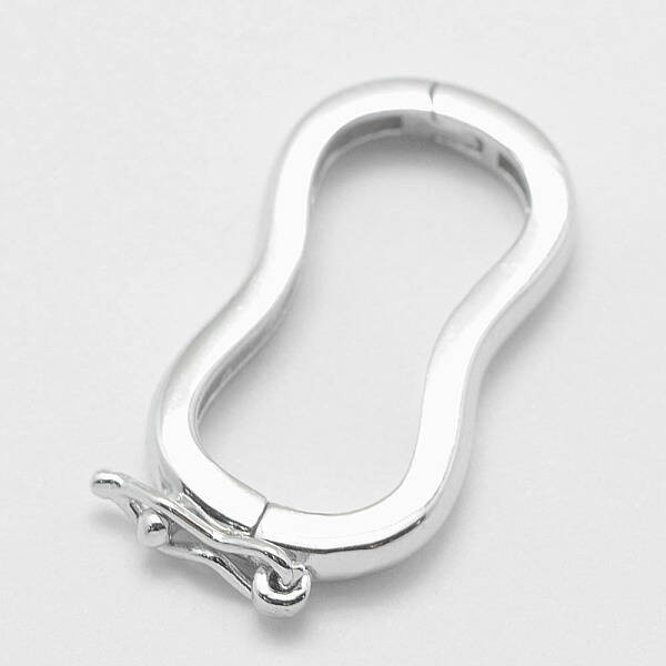 Anti-Tarnish Rhodium Plated 925 Sterling Silver Twister Clasps