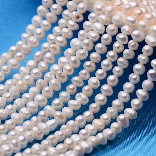 Potato Natural Cultured Freshwater Pearl Beads Strands