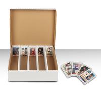 3000/3200/5000 Count Lid Trading Card Corrugated Cardboard Storage Box Holder-3/4/5 Row Paper Organiser