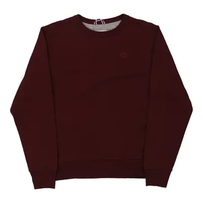 Champion Sweatshirt - Small Burgundy Cotton Blend