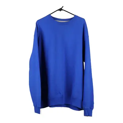 Champion Sweatshirt - 2XL Blue Cotton Blend