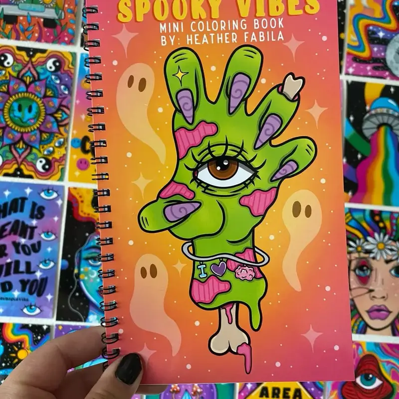 Spooky MINI coloring book
