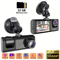 Dual Camera Dash Cam, HD Front With 2 Inch Screen, High-Sensitivity Sensor And Cycle Recording, Support Night Vision Function...