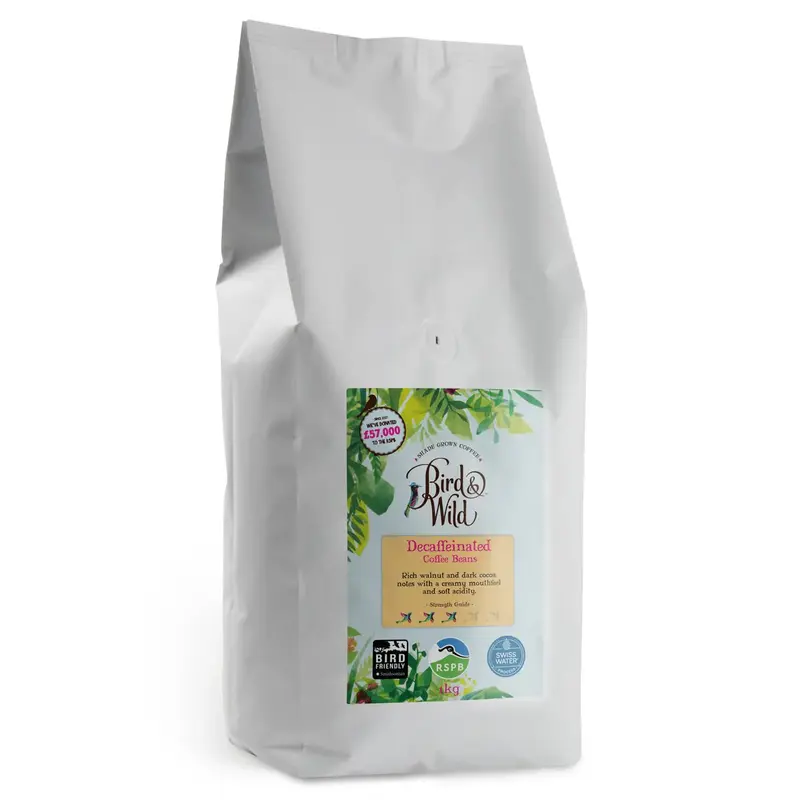 Swiss Water Decaf Organic Coffee, Beans & Ground - 1kg, 200g | Size: 200g | Grind: Whole Bean