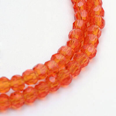 Transparent Glass Bead Strands