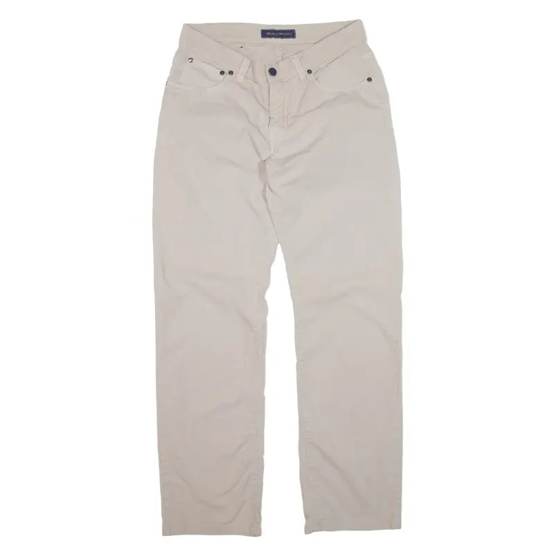 TRUSSARDI JEANS Trousers Beige Regular Straight Womens W31 L29