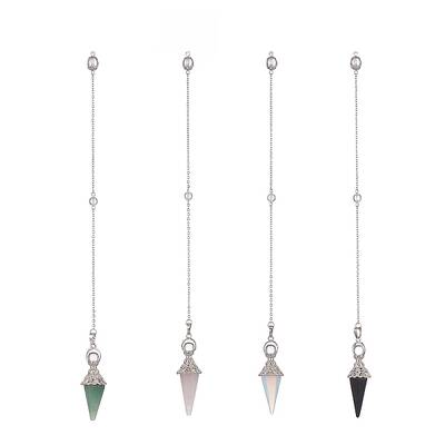 Mixed Gemstone Dowsing Pendulum Big Pendants