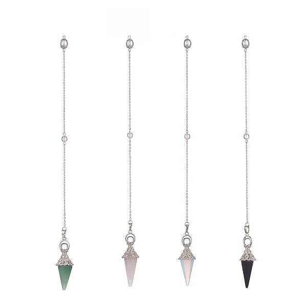Mixed Gemstone Dowsing Pendulum Big Pendants
