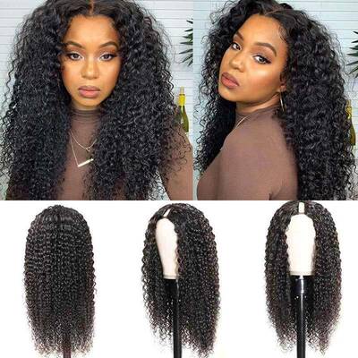 Jerry Curl U Part Wig Human Hair Wigs for women Easy Install Jerry Curl Gluless Wig AshimaryHair