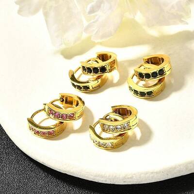 304 Stainless Steel Hoop Earrings for Women