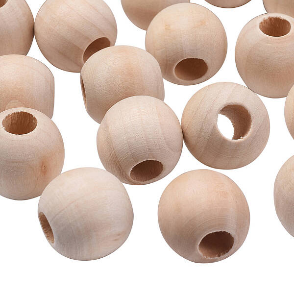 Natural Unfinished Wood Beads