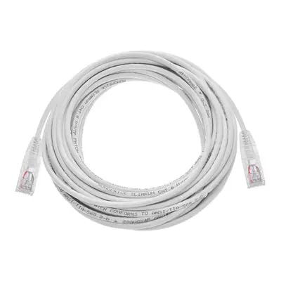34633 Monoprice Cat6 Component Level Ethernet Cable SlimRun Pure Bare Copper UTP 28AWG 550MHz Snagless RJ45 30ft White