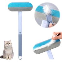 4 In 1 Pet Hair Remover, Pet Hair Removal Brush, Multi-functional Pet Hair Removal Tool with Extra Long Handle, Reusable Lint...