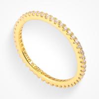 Evry Jewels Eternity Ring for Women – Dainty CZ stone ring for a simple, elegant look – Perfect for pairing with the matc...