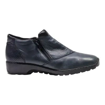 RIEKER Ankle Boots Grey Leather Womens UK 9