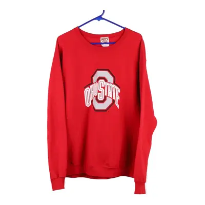 Ohio State Red Oak College Sweatshirt - Large Red Cotton Blend