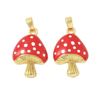 Brass Enamel Pendants