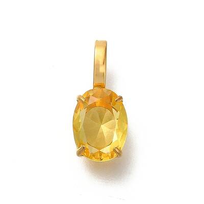 Ion Plating(IP) 304 Stainless Steel Rhinestone Pendants