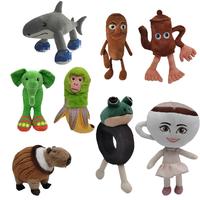 New hot Tung Tung Tung Sahur Plush Funny Tralalelo Tralala Sharks Wear Blue Shoes Stuffed Doll Pillow Toy For Kid Birthday Gi...