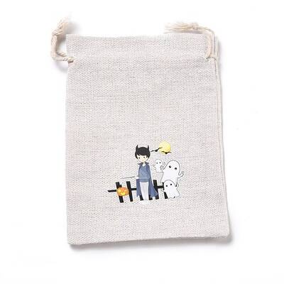 Halloween Cotton Cloth Storage Pouches