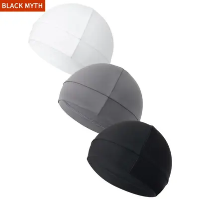 Unisex Plain Color Multifunctional Skull Caps, 2025 Summer Sportive Beanie Fitted Hat for Men & Women, Stretchy Helmet Liner ...