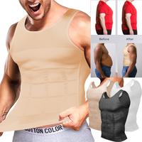 CATTIBOR 1/2 Pack Men Sport Vest Workout Sleeveless Shirts Men Compression Tank Tops Sleeveless Shirt Shapewear Menwear T-shi...