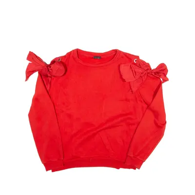 PINKO Bow Detail Sweatshirt Red Girls M