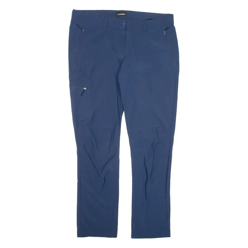 SCHOFFEL Cargo Womens Trousers Blue Slim Straight Nylon W36 L30