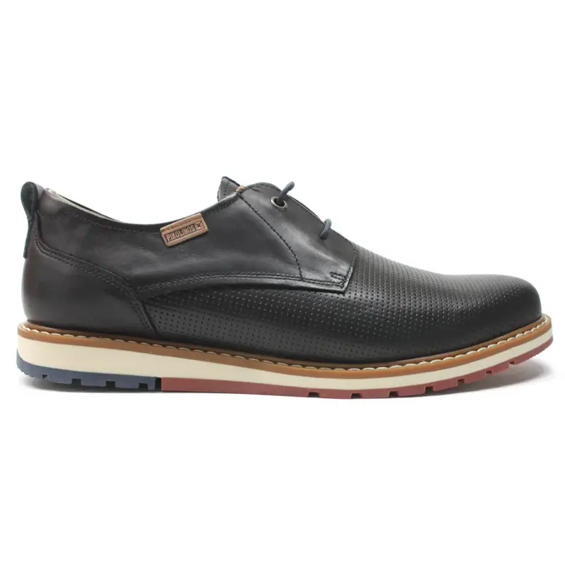 Pikolinos Berna M8J-4142 Leather Men's Lace Up Shoes - Black - Size:US 8 Men