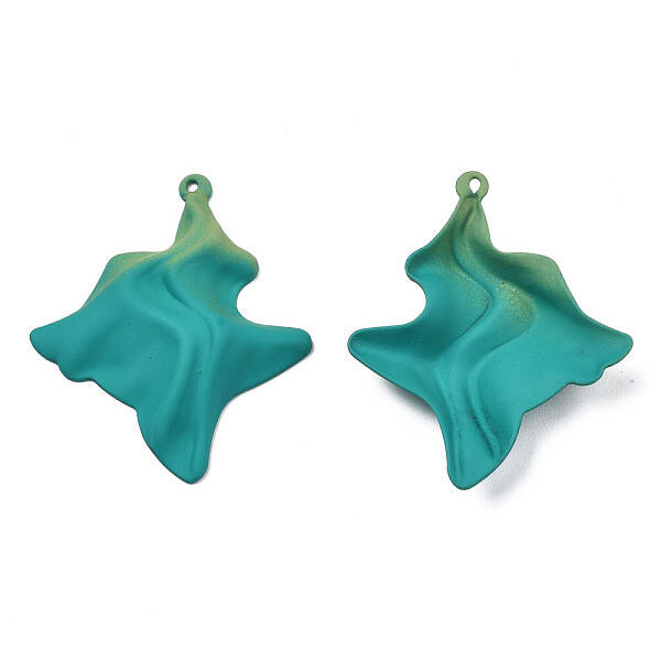 Spray Painted Iron Pendants