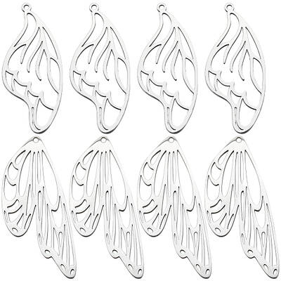 12Pcs 2 Style 201 Stainless Steel Pendants