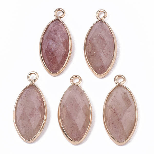 Natural Strawberry Quartz Pendants