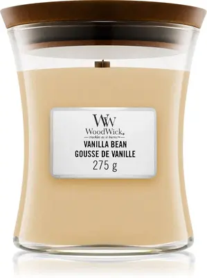Woodwick Vanilla Bean Scented Candle Jar 275g