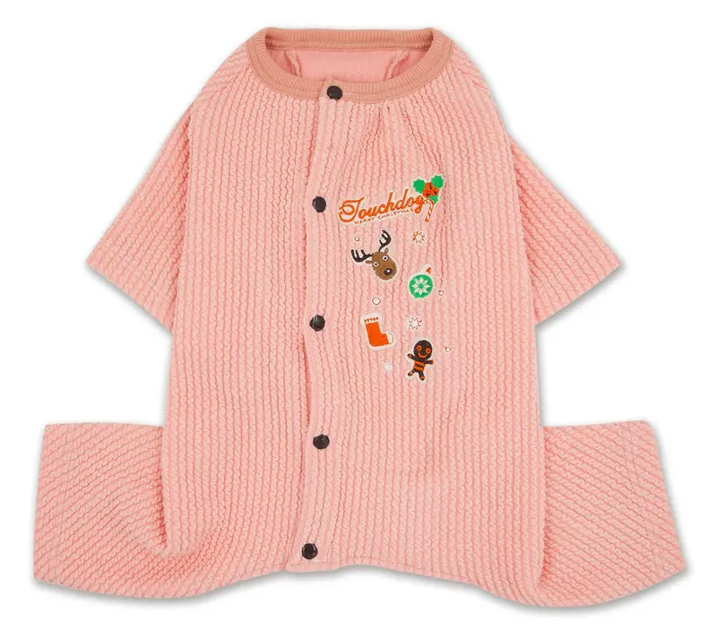 Touchdog® Ciesta-Luxe Dog Thermal Pajamas - Blue - Large