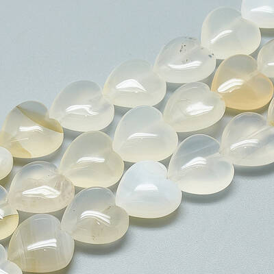 Natural White Agate Beads Strands