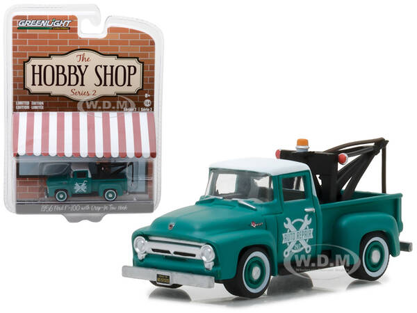 1956 Ford F-100 Green with Drop-in Tow Hook \