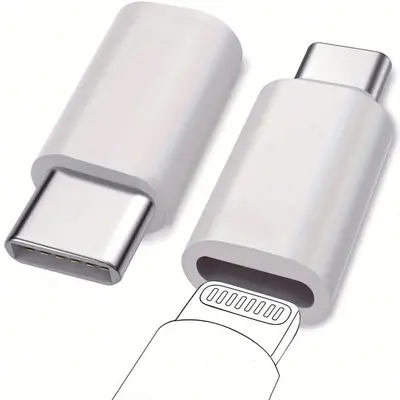 Usb C Male Adapter, Usb C Male for Lightning Female Adapter for Charger, Usb Cable, Smartphone, Charging & Data Transfer Adap...
