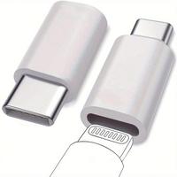 Usb C Male Adapter, Usb C Male for Lightning Female Adapter for Charger, Usb Cable, Smartphone, Charging & Data Transfer Adap...