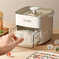 Double Layer Ice Cube Maker, 1 Count Ice Cube Tray Shaker with Ice Shovel & Ice Box, Household Ice Making Tool for Home Offic...
