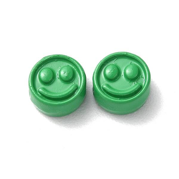 Spray Painted Alloy Beads