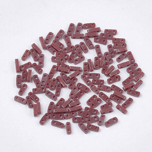 2-Hole Opaque Glass Seed Beads