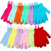 Shower Gloves, 24 Pcs Exfoliating Bath Gloves with Hanging Loop for Beauty Spa Massage, Skin Shower Body Scrubber. Suitable f...
