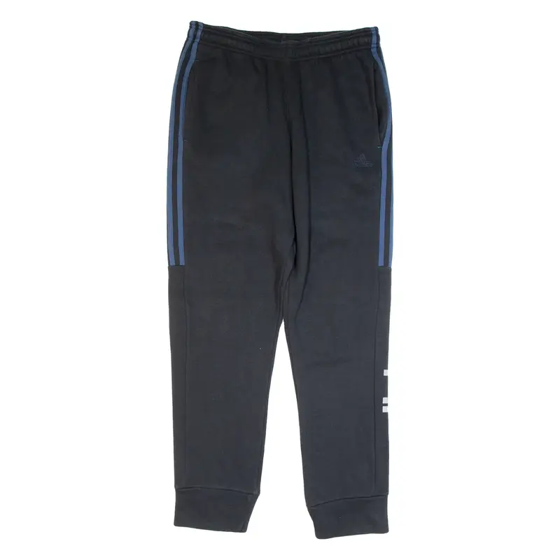 ADIDAS Mens Joggers Black Tapered M W31 L29